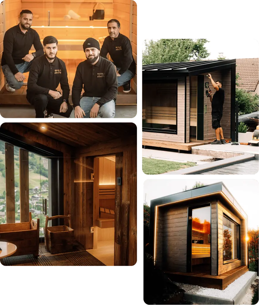 L'équipe Zen Sauna et un aperçu de ses réalisations